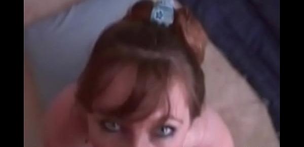  Amateur Pretty Eyed MILF Little Dick BJ And A Cumshot